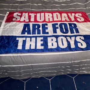 Saturdays Are For The Boys Barstool‎ Flag Banner Man Cave Decor